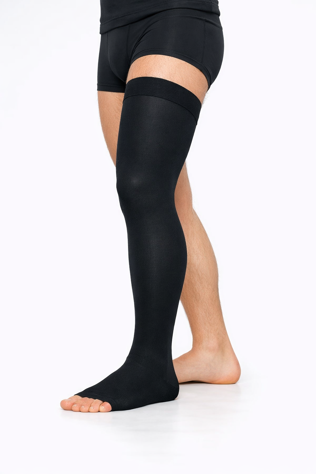 Чулки Luomma ID-310 с открытым носком 2 класс компрессии