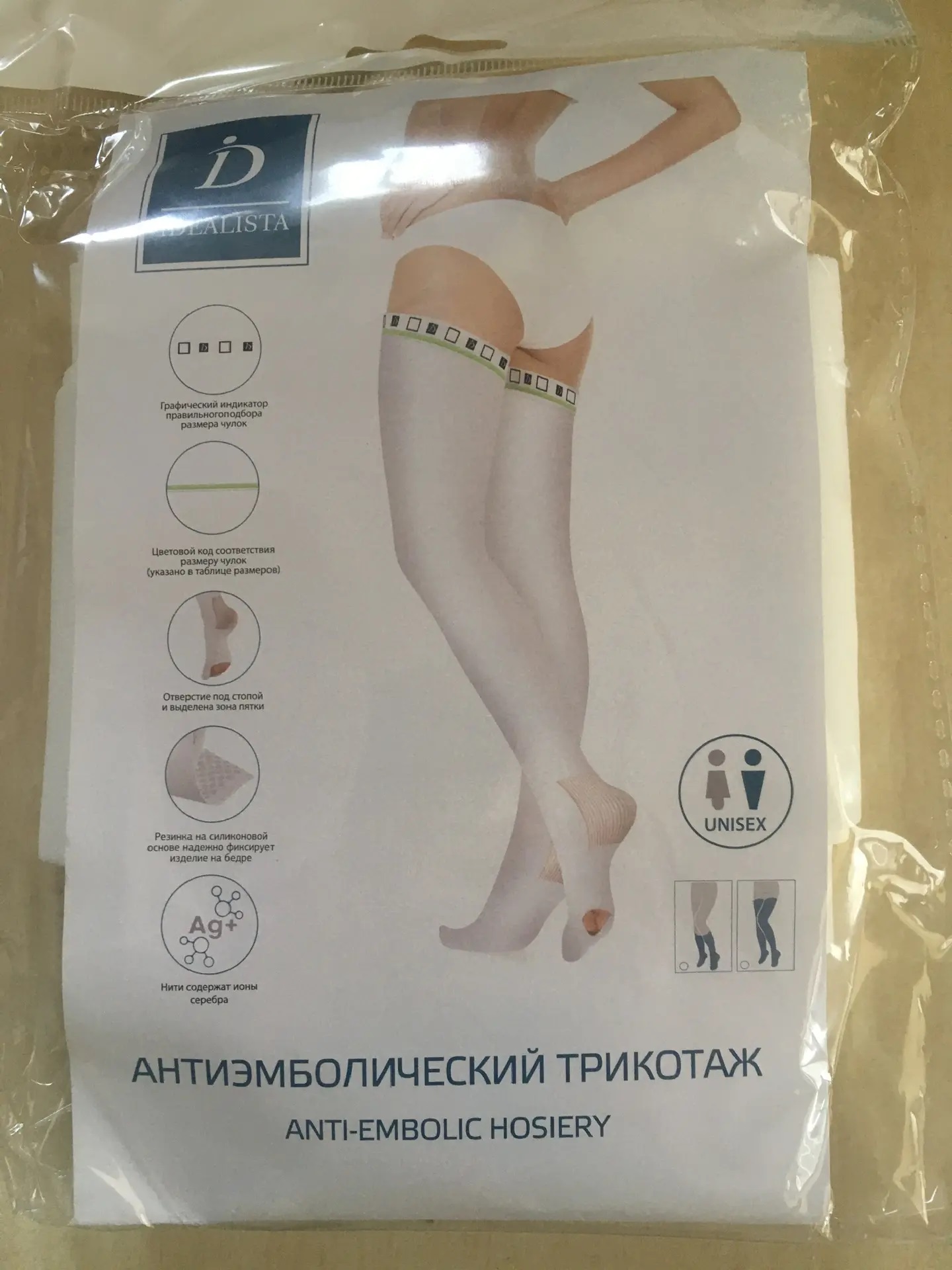 Чулки Luomma ID-380 антиэмболические 1 класс компрессии